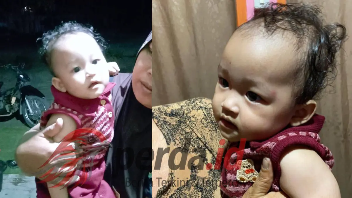 Foto bayi Aisyah yang ditemukan di Aek Loba Pekan Asahan.