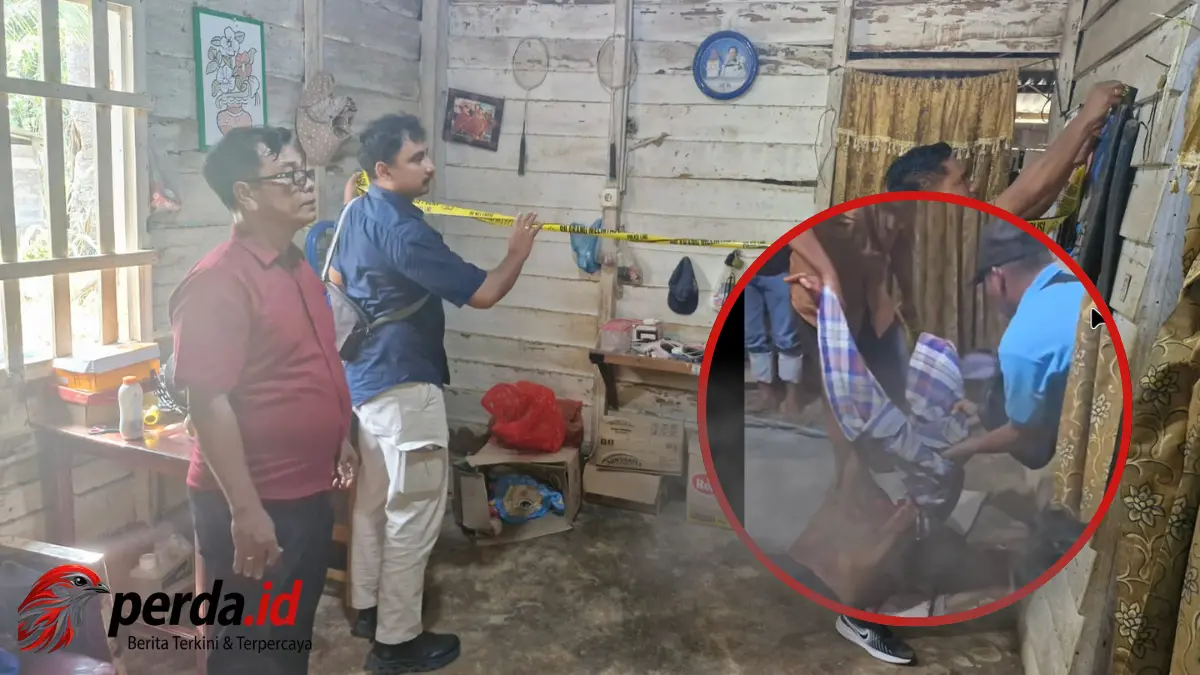 Lokasi kejadian anak kandung bunuh ayah di Bengkalis