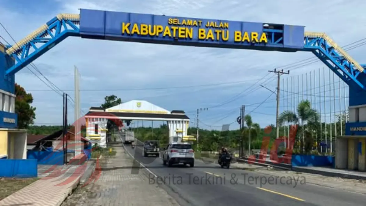 Gapura selamat datang di Kabupaten Batu Bara, ilustrasi wilayah dengan peningkatan kasus HIV hingga 137 kasus pada 2026