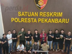 Polda Riau Ringkus 4 Debt Collector Pelaku Pengeroyokan dan Pemerasan di Pekanbaru