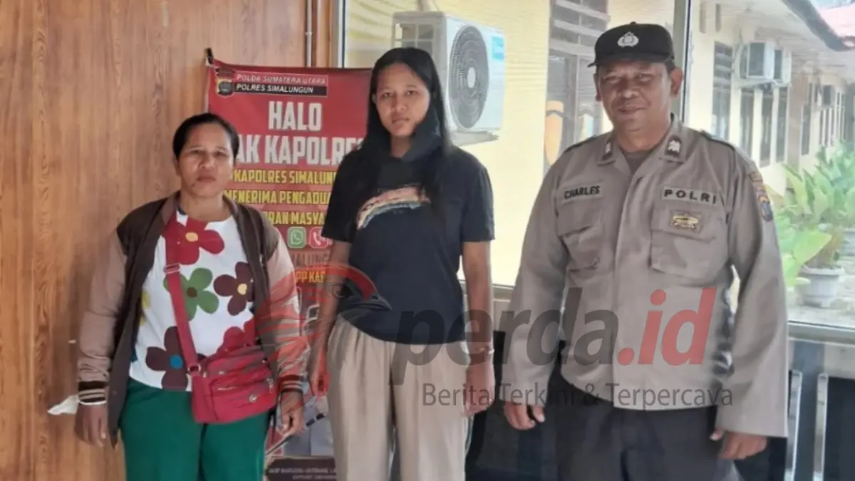 Personel Polsek Bandar Huluan membantu pemulangan remaja hilang asal Perdagangan, Simalungun