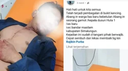 Gamot Huta I Lias Baru menjadi korban dugaan pembegalan di kawasan Bukit Kencing, Panombean, Kecamatan Bandar Masilam, Kabupaten Simalungun.
