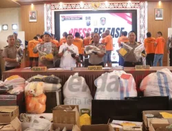 Polres Simalungun Ungkap 43 Kasus Kejahatan Konvensional Semester I 2026, 69 Tersangka Diamankan