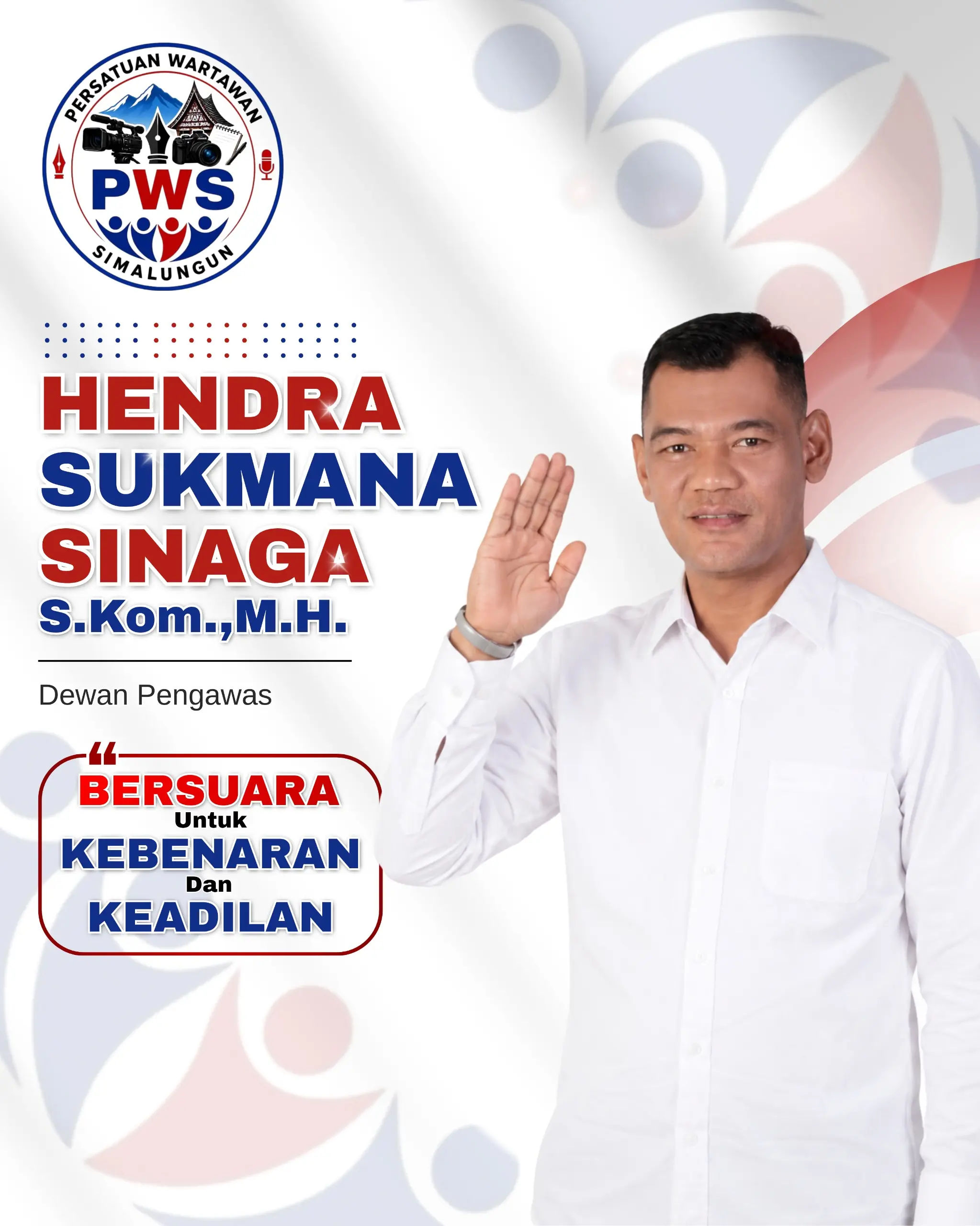Dewan Pengawas Persatuan Wartawan Simalungun memberikan keterangan pers terkait komitmen wartawan profesional.