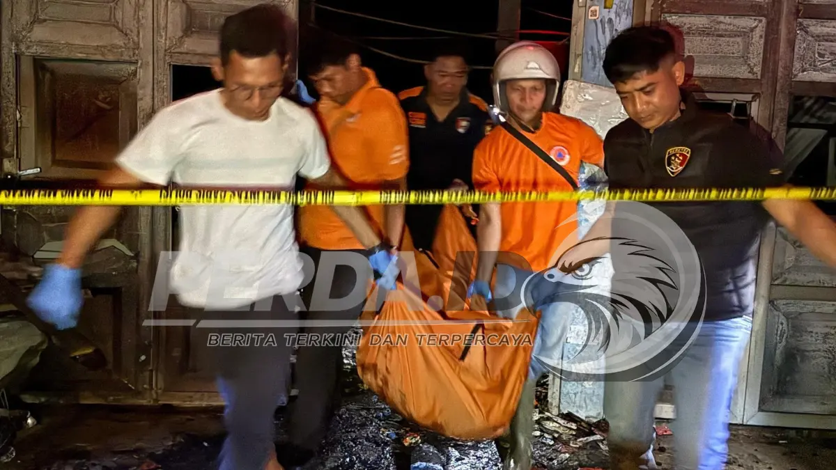 : Kebakaran rumah toko di Desa Simpang Gambus, Batu Bara yang menewaskan satu orang.