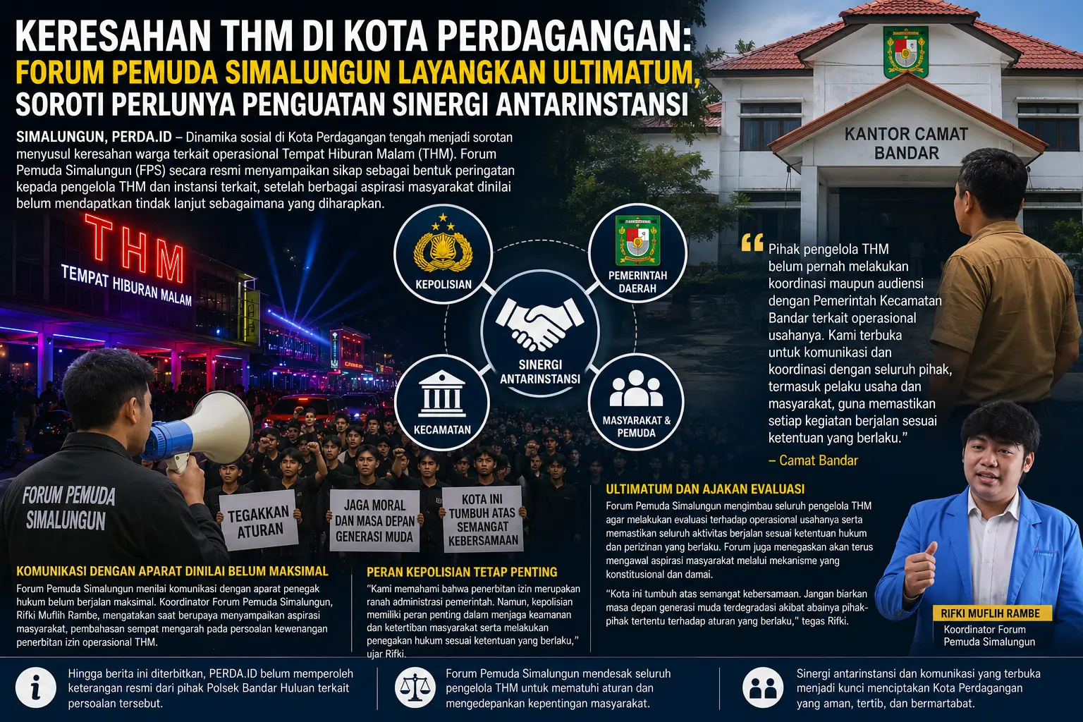 Keresahan THM di Kota Perdagangan_ Forum Pemuda Simalungun Layangkan Ultimatum, Soroti Perlunya Penguatan Sinergi Antarinstansi