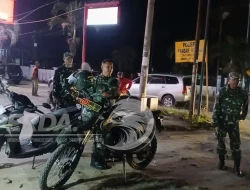 Patroli Malam Koramil 06/Perdagangan Jaga Kamtibmas, Warga Kota Perdagangan Merasa Lebih Aman