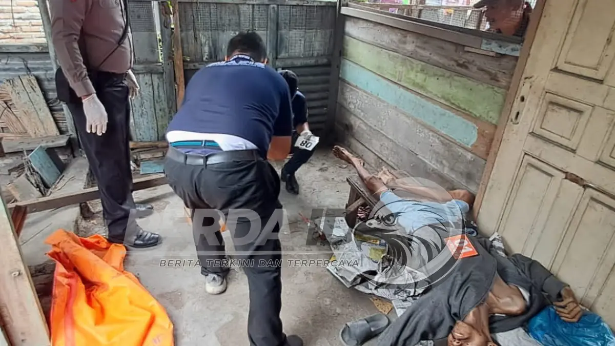 Lokasi penemuan Rona Rio Sitorus, pria asal Simalungun yang ditemukan meninggal dunia di bekas warung nasi Jalan Imam Bonjol, Kota Tebing Tinggi.