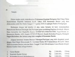 Rincian Partisipasi HUT RI ke-81 Kecamatan Bandar Beredar, Camat Supardi Sebut Hasil Musyawarah