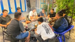 Komunitas Perdagangan Runners mengikuti rapat persiapan aksi bersih pusat Kota Perdagangan