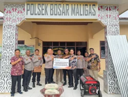PT KINRA Salurkan CSR untuk Polsek Bosar Maligas dan Bangun 20 LPJU Tenaga Surya
