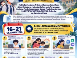 Antisipasi Kabut Asap, Dinas Pendidikan Sumut Berlakukan Pembelajaran Jarak Jauh 16–21 Oktober 2026